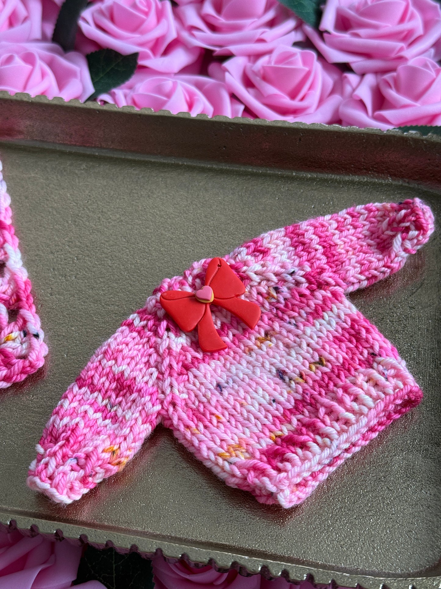 Chibi Moon Bow Stitch Marker