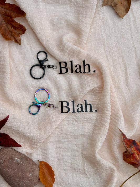 Blah Keychain