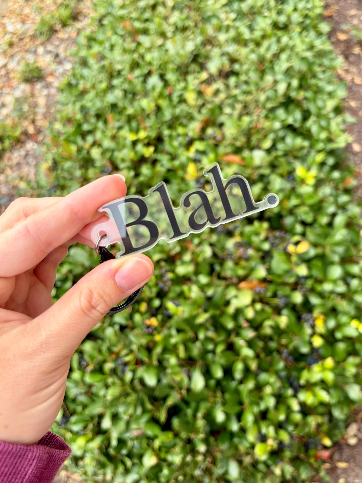 Blah Keychain
